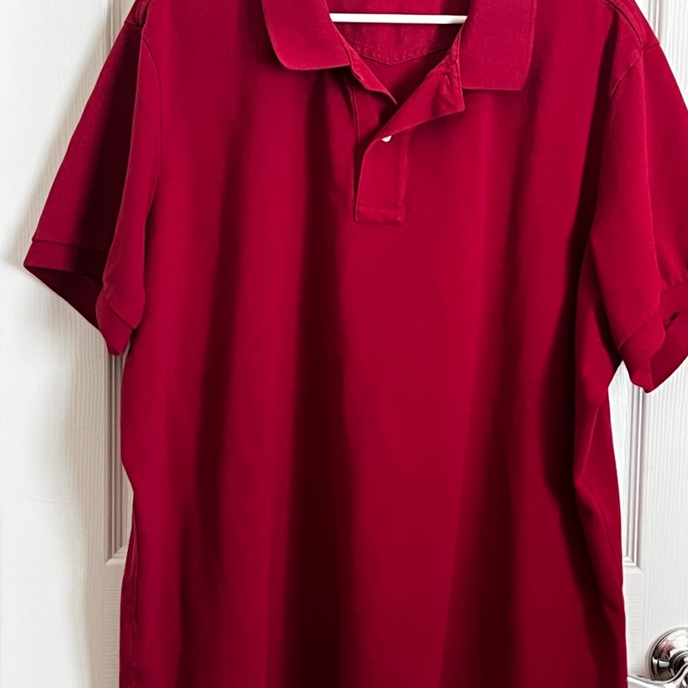 Classic Red Eddie Bauer Short Sleeve Polo 3XL